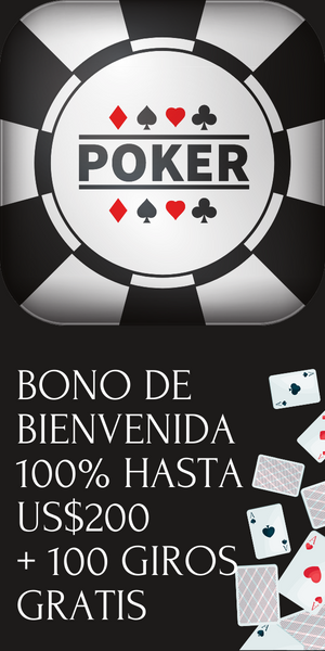 BONO DE BIENVENIDA 100% HASTA US$200 + 100 GIROS GRATIS